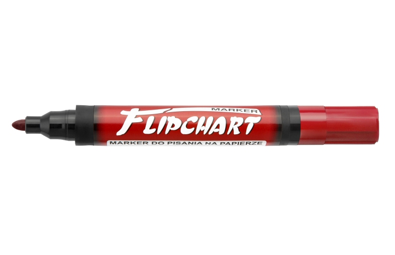 Marker Flipchart Kamet okrągły czerwony